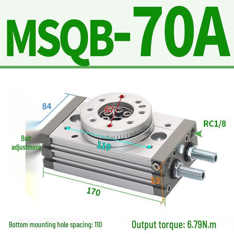 Pneumatic Rotary Swing Cylinder MSQB-70A
Pneumatic Rotary Swing Cylinder MSQB-70A