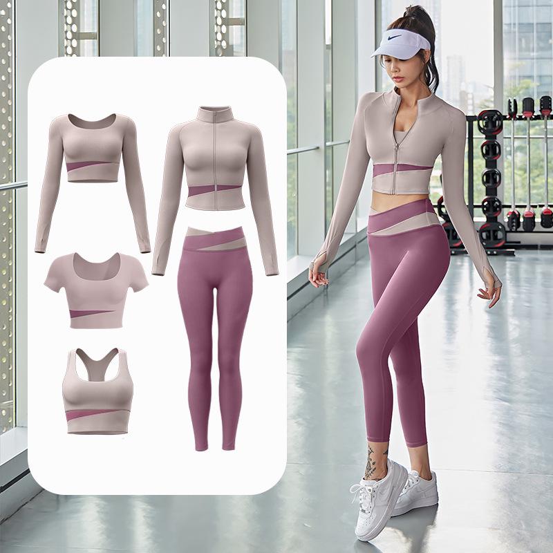 Peach Block Seamless Nude Feel 5-Piece Yoga Set - Shockproof & Bra-Free L
Peach Block Seamless Nude Feel 5-Piece Yoga Set - Shockproof & Bra-Free L