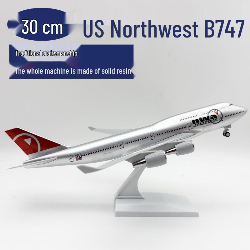 Northwest Airlines 747 30CM Solid Airplane Model
Northwest Airlines 747 30CM Solid Airplane Model