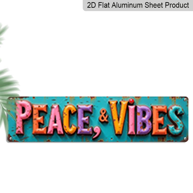 2D Flat, 1pc, 3.94 X 15.74 Inches Aluminum Decorative Sign - Boho Peace & Vibes Aluminum Sign - Vintage Distressed Decor for Bedroom, Yoga Studio 40cm x 10cm
2D Flat, 1pc, 3.94 X 15.74 Inches Aluminum Decorative Sign - Boho Peace & Vibes Aluminum Sign - Vintage Distressed Decor for Bedroom, Yoga Studio 40cm x 10cm