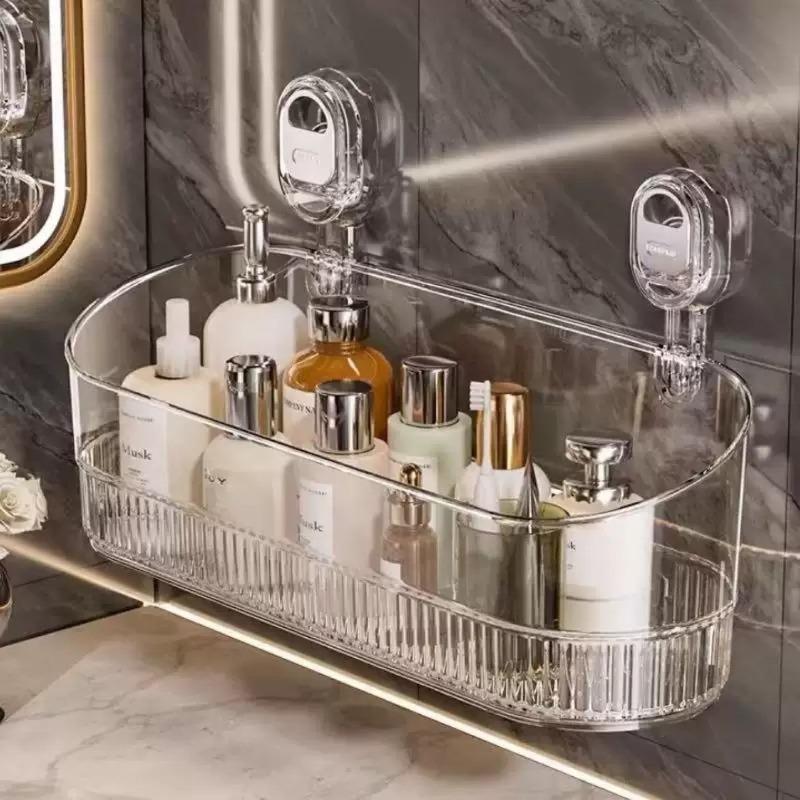 Suction Cup Storage Rack Wall-mounted Without DrillingBathroom Shower Washbasin Kitchen Storage Box New Shelf
Suction Cup Storage Rack Wall-mounted Without DrillingBathroom Shower Washbasin Kitchen Storage Box New Shelf