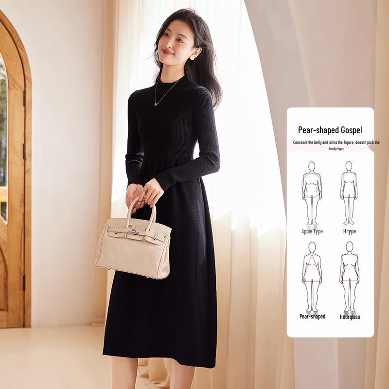 VICTORIA&VERA Women s Autumn/Winter Knit A-Line Midi Dress V7177L01 XL
VICTORIA&VERA Women s Autumn/Winter Knit A-Line Midi Dress V7177L01 XL