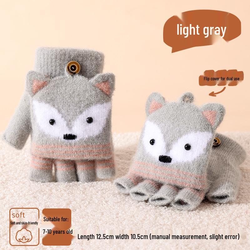 Детские мультяшные флисовые варежки без пальцев с откидным верхом для зимы Suitable for children (color options by picture)
Детские мультяшные флисовые варежки без пальцев с откидным верхом для зимы Suitable for children (color options by picture)