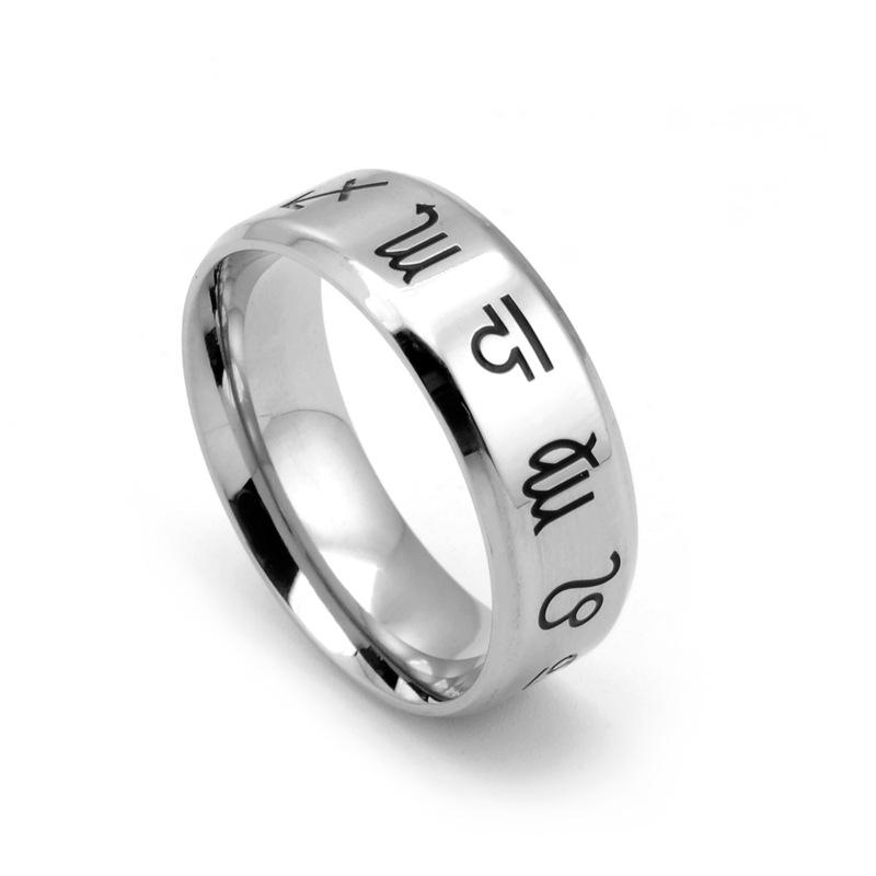 Zodiac Charm Ring Men Women Fashion DIY Stainless Steel Virgo Leo Libra Couple jewelry Birthday Gift 13 срібний
Zodiac Charm Ring Men Women Fashion DIY Stainless Steel Virgo Leo Libra Couple jewelry Birthday Gift 13 срібний
