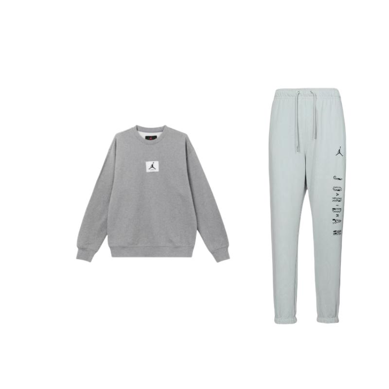 Jordan Crew Neck Pullover Long Sleeve Mid Waist Tie Waist Pants Casual Sports Suit Men suit FZ6442-046+FB6935-091 XXL
Jordan Crew Neck Pullover Long Sleeve Mid Waist Tie Waist Pants Casual Sports Suit Men suit FZ6442-046+FB6935-091 XXL