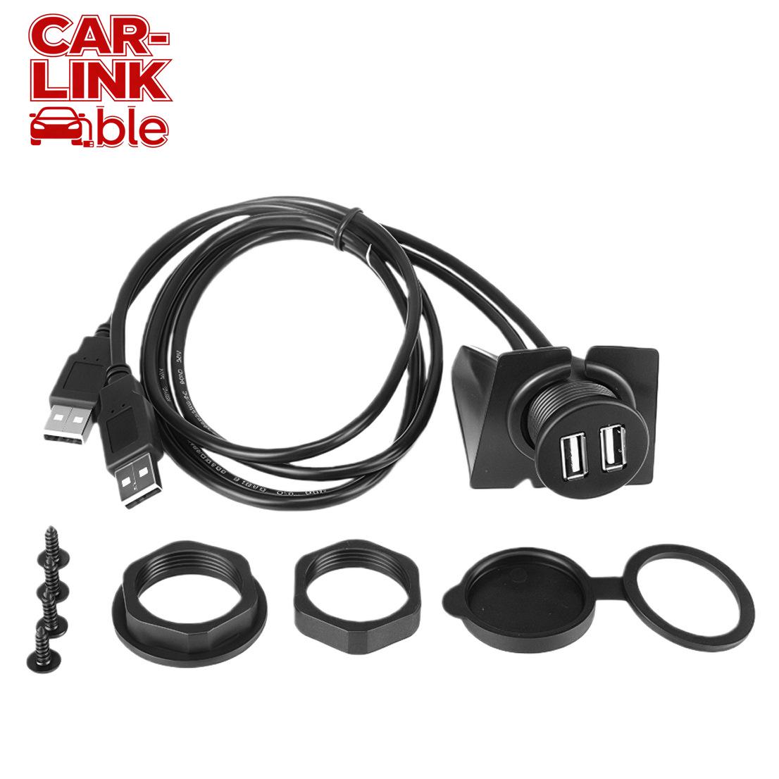 Waterproof Dual Port USB 3.0/2.0 Male to Female Extension Cable for Car, Motorcycle, Boat Dashboard.
Waterproof Dual Port USB 3.0/2.0 Male to Female Extension Cable for Car, Motorcycle, Boat Dashboard.
