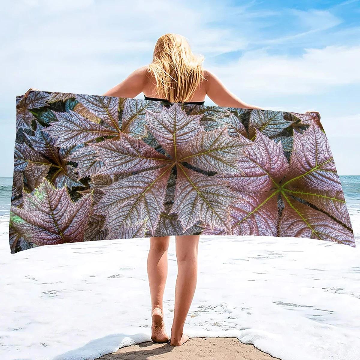Oversized Beach Towel Microfiber Towels Sand Free Maple Leaves Quick Dry Super Absorbent Sandless Camp Pool Blanket Sandproof W30*H60(CM)
Oversized Beach Towel Microfiber Towels Sand Free Maple Leaves Quick Dry Super Absorbent Sandless Camp Pool Blanket Sandproof W30*H60(CM)