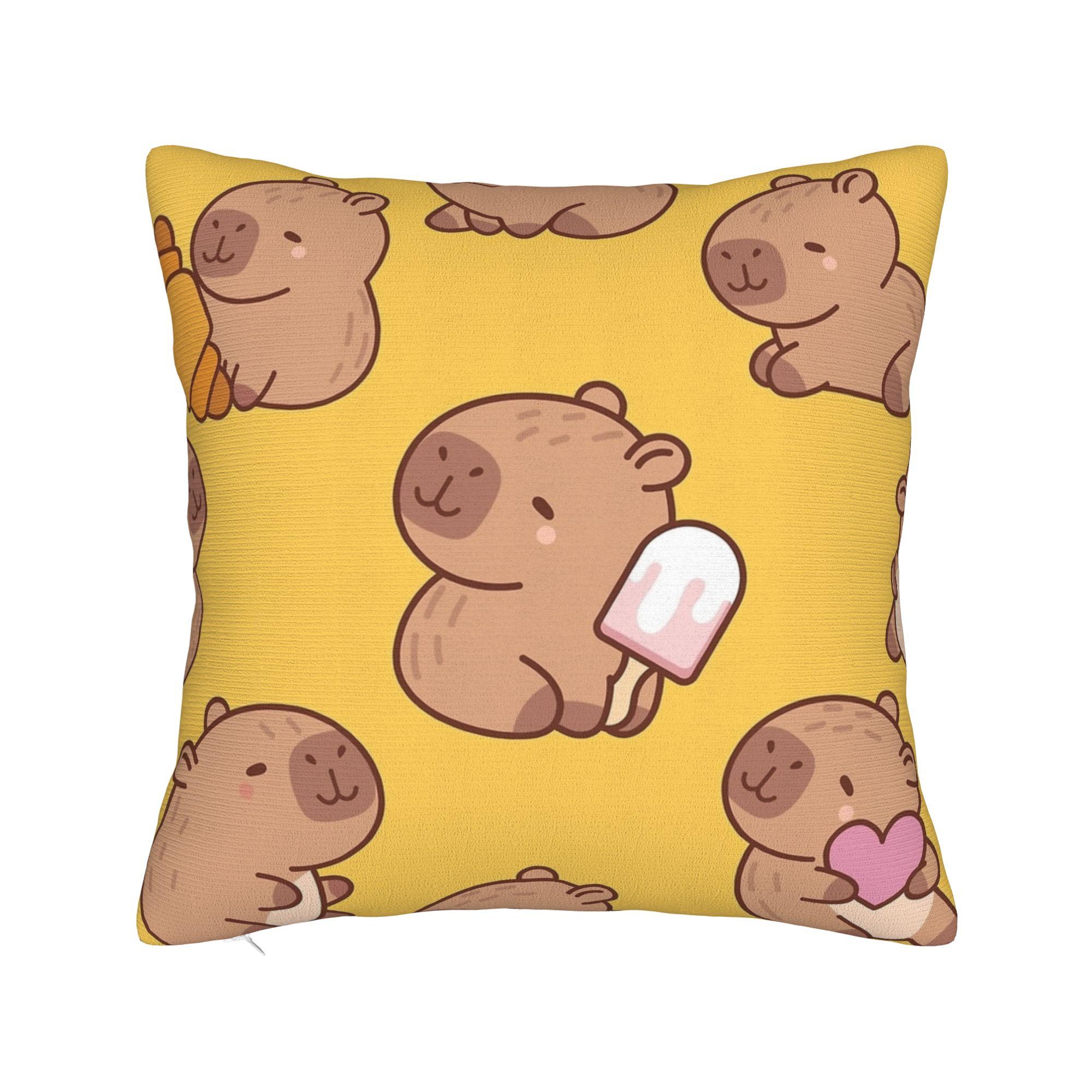 Kawaii Capybara Pillow Cover Retro Trendy Pillow Case For Sofa Home Decor Design Pillowcases Birthday Present 12x12Inch
Kawaii Capybara Pillow Cover Retro Trendy Pillow Case For Sofa Home Decor Design Pillowcases Birthday Present 12x12Inch