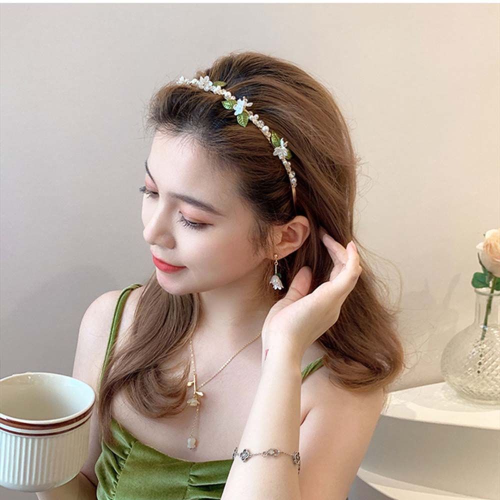 Rhinestone Face Wash Flower Leaf Korean Style Headwear Women Hair Hoop Thin Hairband Pearl Headband
Rhinestone Face Wash Flower Leaf Korean Style Headwear Women Hair Hoop Thin Hairband Pearl Headband