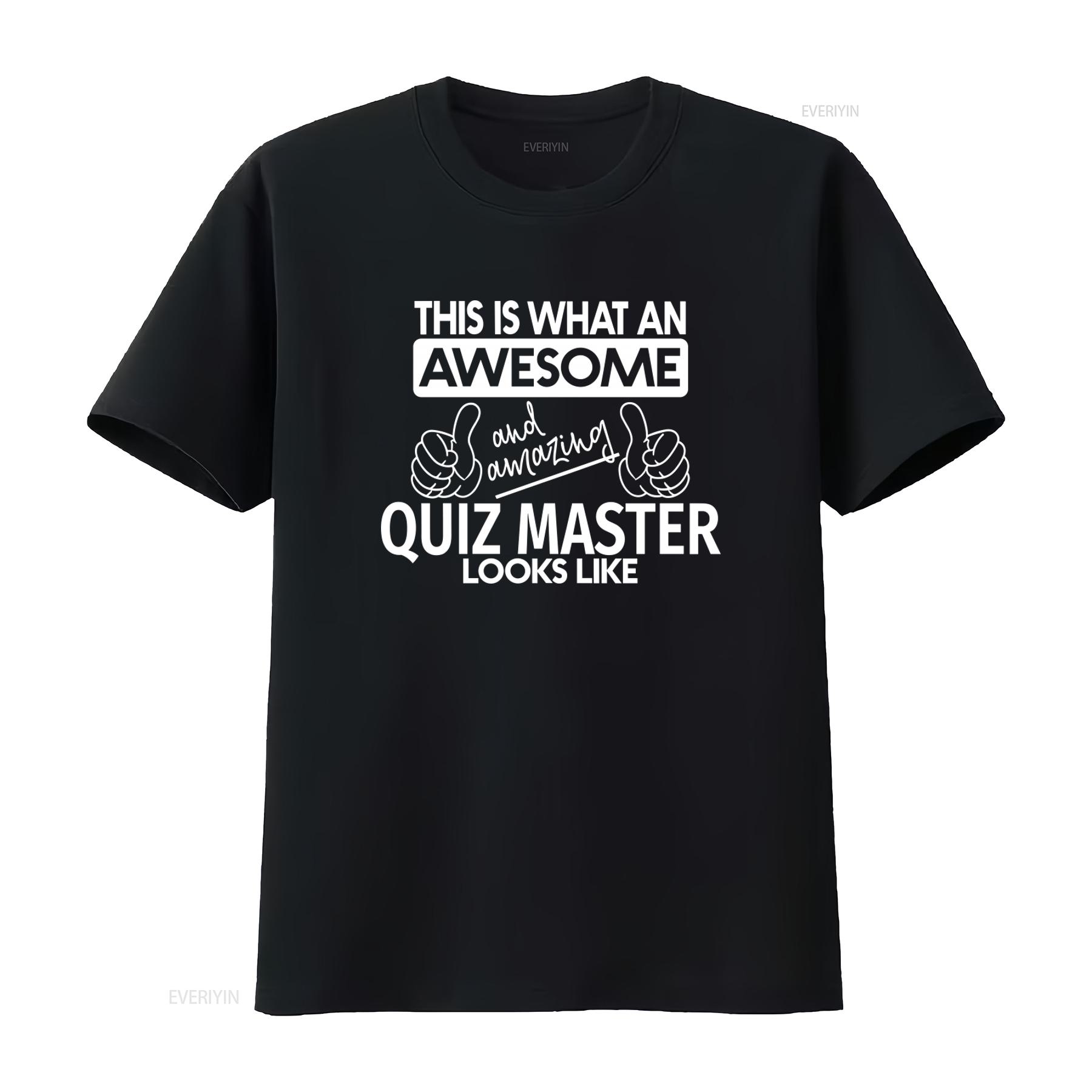 Awesome Amazing Quiz Master Look T Shirt for Men vintage Washed Stretched Breathable graphic Stylish designer clothes Unisex 4XL
Awesome Amazing Quiz Master Look T Shirt for Men vintage Washed Stretched Breathable graphic Stylish designer clothes Unisex 4XL