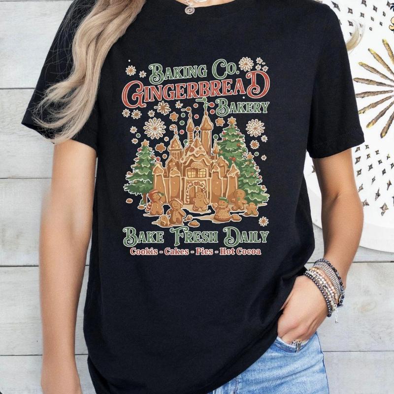 Baking Company Gingerbread Baking Christmas Print Unisexs and Womens TShirts Cotton Short Sleeves Loose Plus Size 4XL
Baking Company Gingerbread Baking Christmas Print Unisexs and Womens TShirts Cotton Short Sleeves Loose Plus Size 4XL