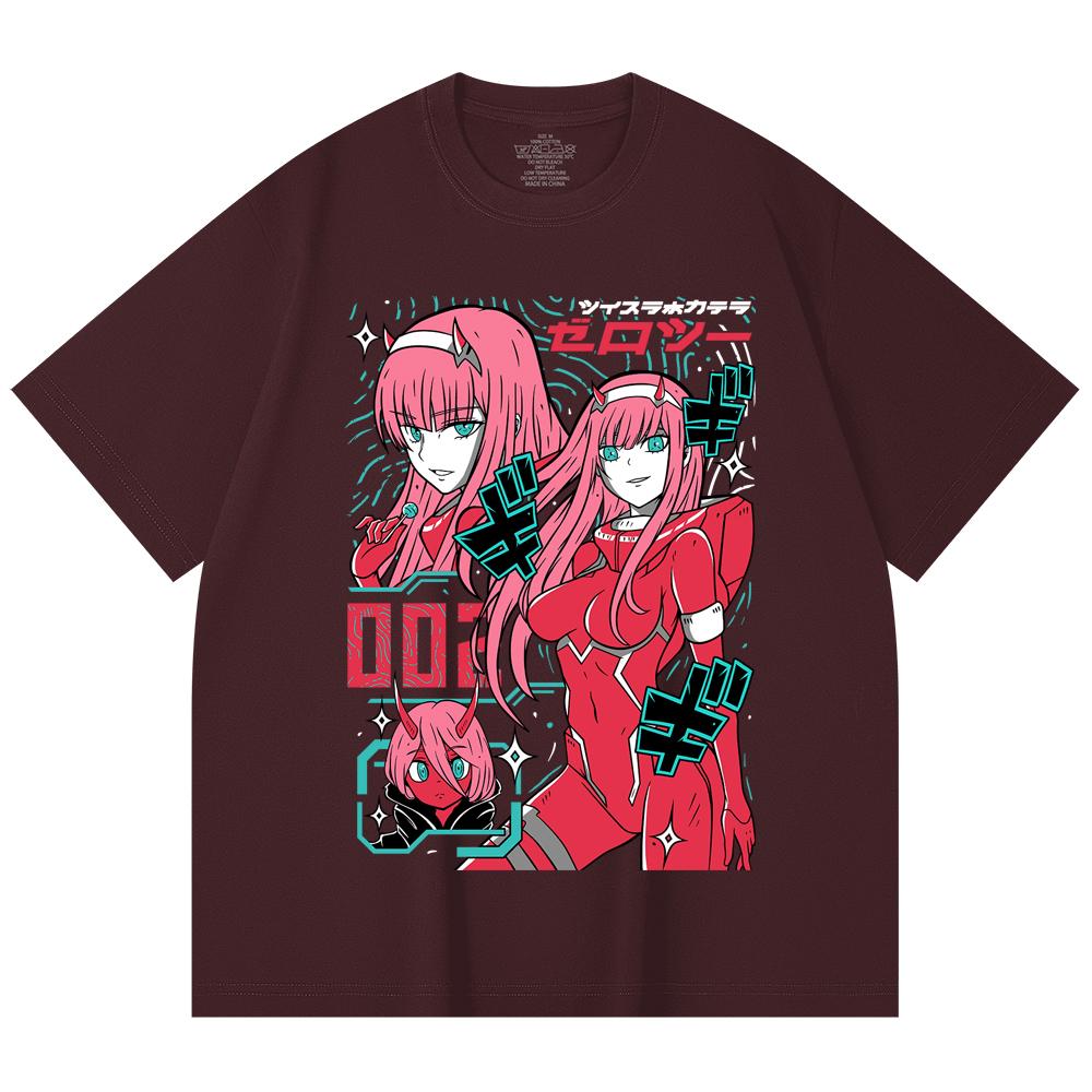 230 Gsm 100% Cotton Darling in the Franxx V1 Print Unisex Heavy Cotton T Shirt 2XL вина червоного кольору
230 Gsm 100% Cotton Darling in the Franxx V1 Print Unisex Heavy Cotton T Shirt 2XL вина червоного кольору