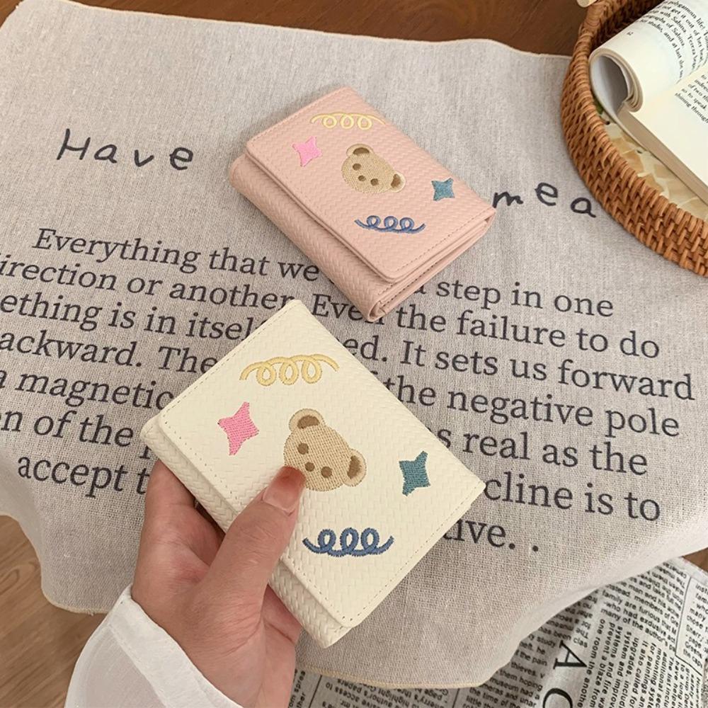 Cartoon Three Fold Wallet Star PU Leather Coin Purse Portable Women Short Wallet Women бежевий
Cartoon Three Fold Wallet Star PU Leather Coin Purse Portable Women Short Wallet Women бежевий