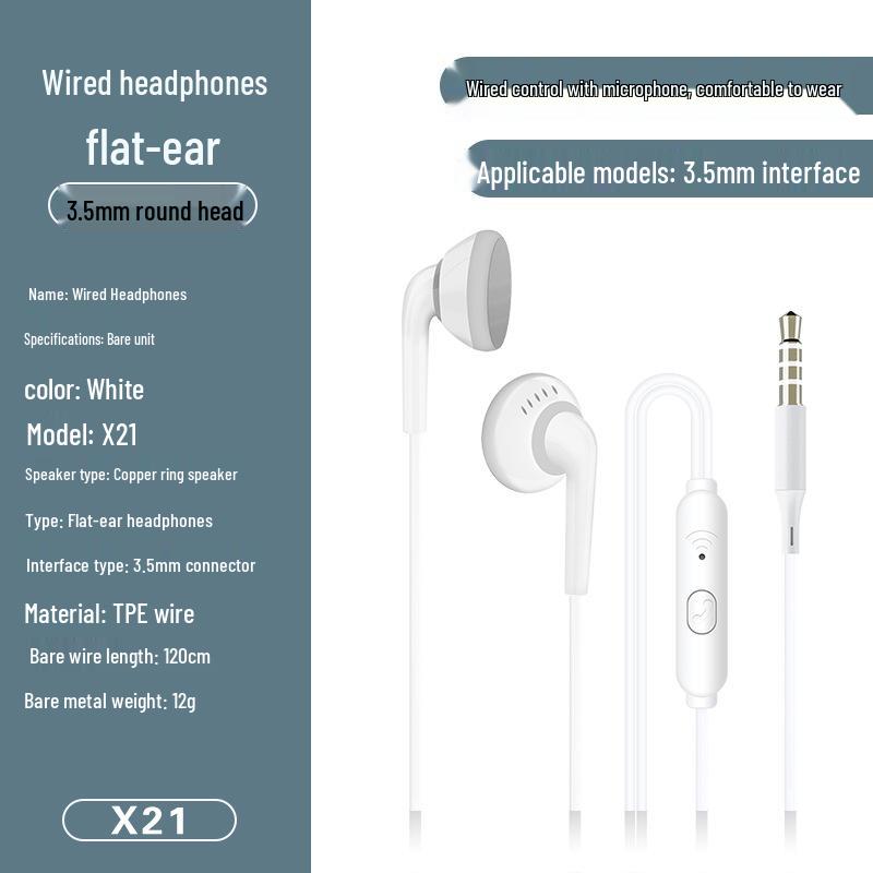 3.5mm In-Ear Headphones for Honor, Huawei, Apple, Xiaomi - Wired Earbud-Style Headset
3.5mm In-Ear Headphones for Honor, Huawei, Apple, Xiaomi - Wired Earbud-Style Headset
