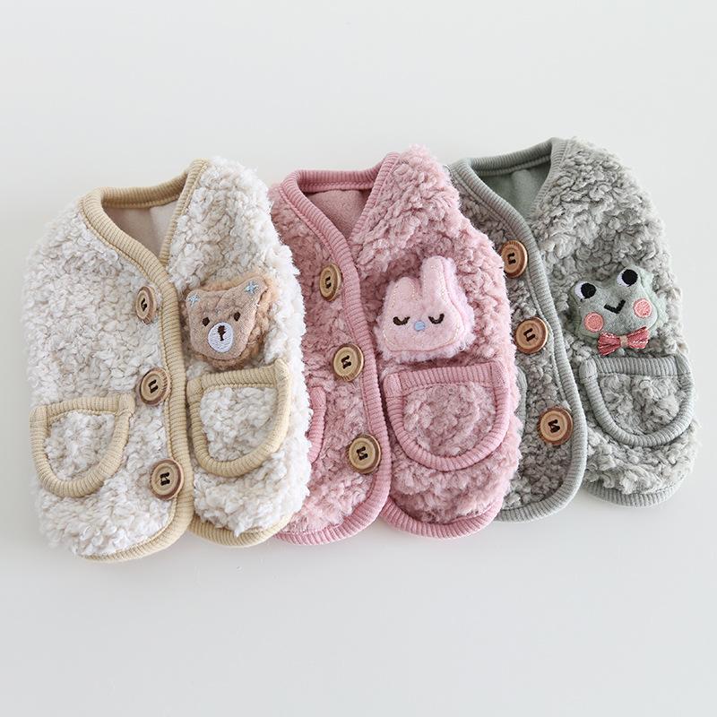 Cartoon Animal Velvet Vest Autumn and Winter Teddy Cat Clothing Pet Clothing Dog Clothing Dog Accessories Designer Dog Clothes M
Cartoon Animal Velvet Vest Autumn and Winter Teddy Cat Clothing Pet Clothing Dog Clothing Dog Accessories Designer Dog Clothes M