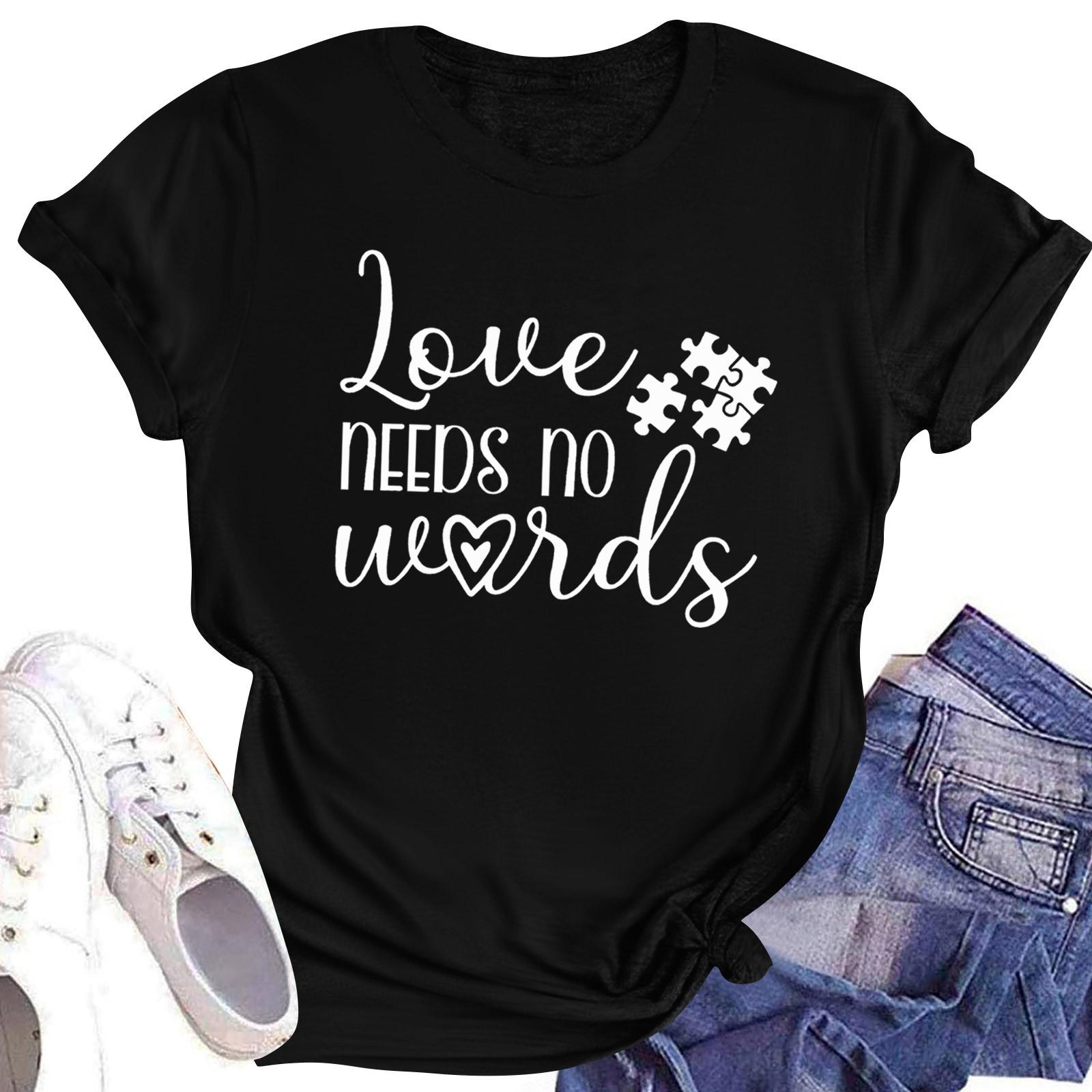 Женская повседневная футболка с короткими рукавами и круглым вырезом с принтом и буквенным топом L чёрный
Женская повседневная футболка с короткими рукавами и круглым вырезом с принтом и буквенным топом L чёрный