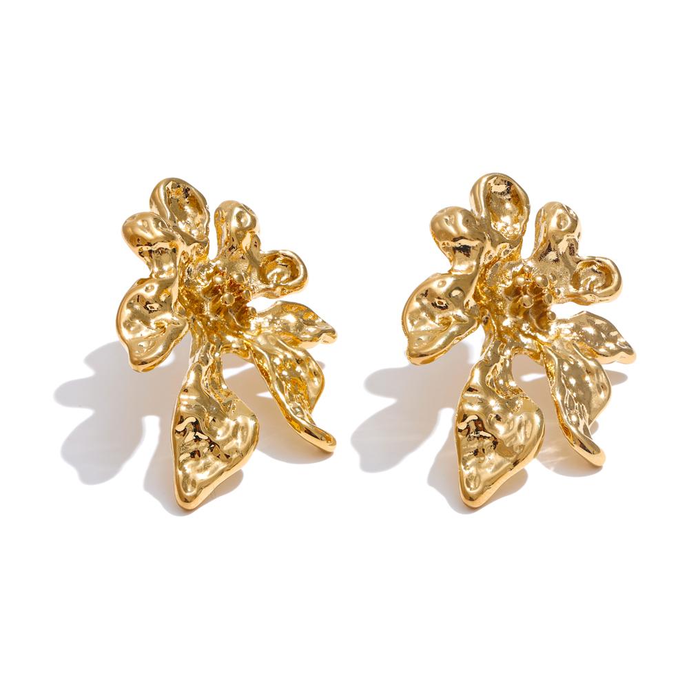 Yhpup Stainless Steel Metal Hammer Trendy Flower Big Stud Earrings for Women Gold Silver Color 18K PVD Plated Charm Jewelry
Yhpup Stainless Steel Metal Hammer Trendy Flower Big Stud Earrings for Women Gold Silver Color 18K PVD Plated Charm Jewelry
