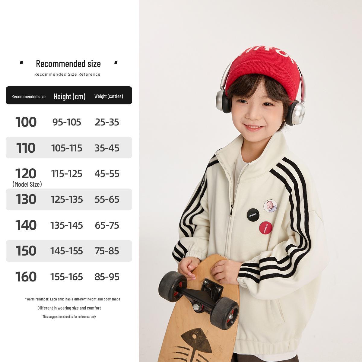 Fairy Tale Memory Boys Striped Cardigan Sweatshirt - 2025 Autumn Collection 160 cm бежевый
Fairy Tale Memory Boys Striped Cardigan Sweatshirt - 2025 Autumn Collection 160 cm бежевый
