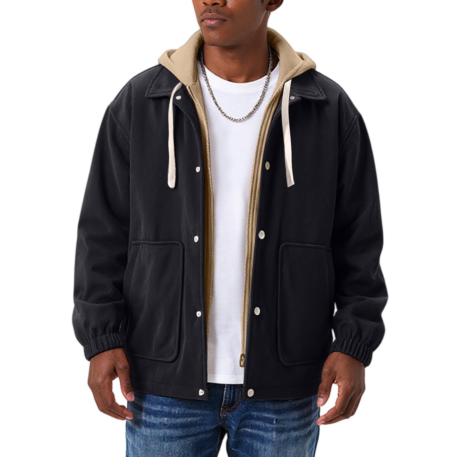 Мужская спортивная и повседневная куртка свободного кроя XXL чёрный
Мужская спортивная и повседневная куртка свободного кроя XXL чёрный