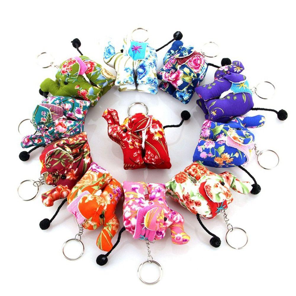 Souvenir Floral Printing Thailand Cloth Key Chain Car Key Charms Bag Pendant Elephant Key Chain
Souvenir Floral Printing Thailand Cloth Key Chain Car Key Charms Bag Pendant Elephant Key Chain