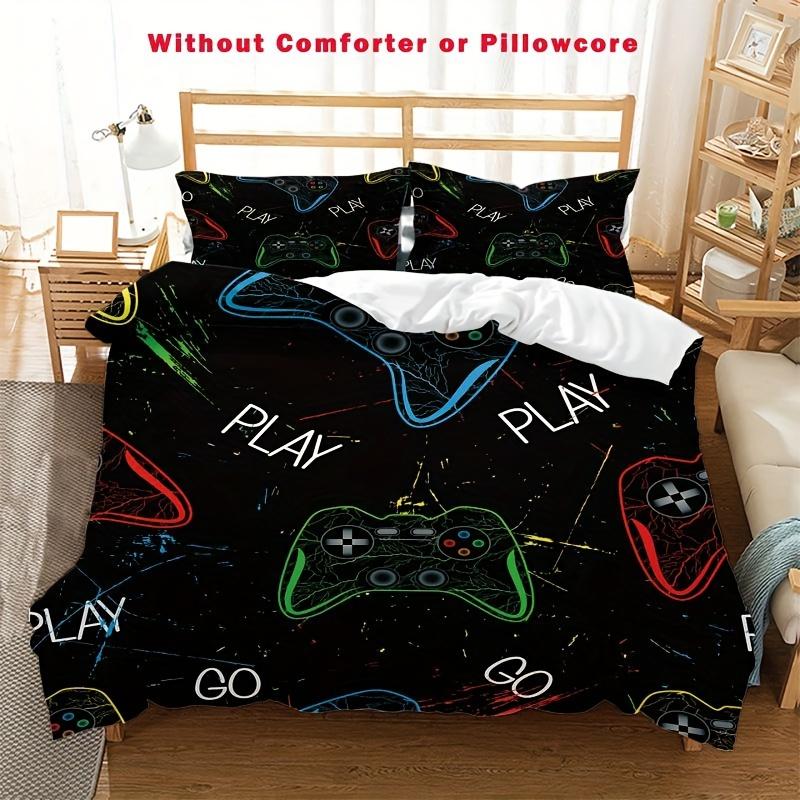 3-Piece Game Controller Duvet Cover Set Cartoon Gaming Print Breathable All-Season Comfort 1 Duvet Cover 2 Pillowcases Twin
3-Piece Game Controller Duvet Cover Set Cartoon Gaming Print Breathable All-Season Comfort 1 Duvet Cover 2 Pillowcases Twin