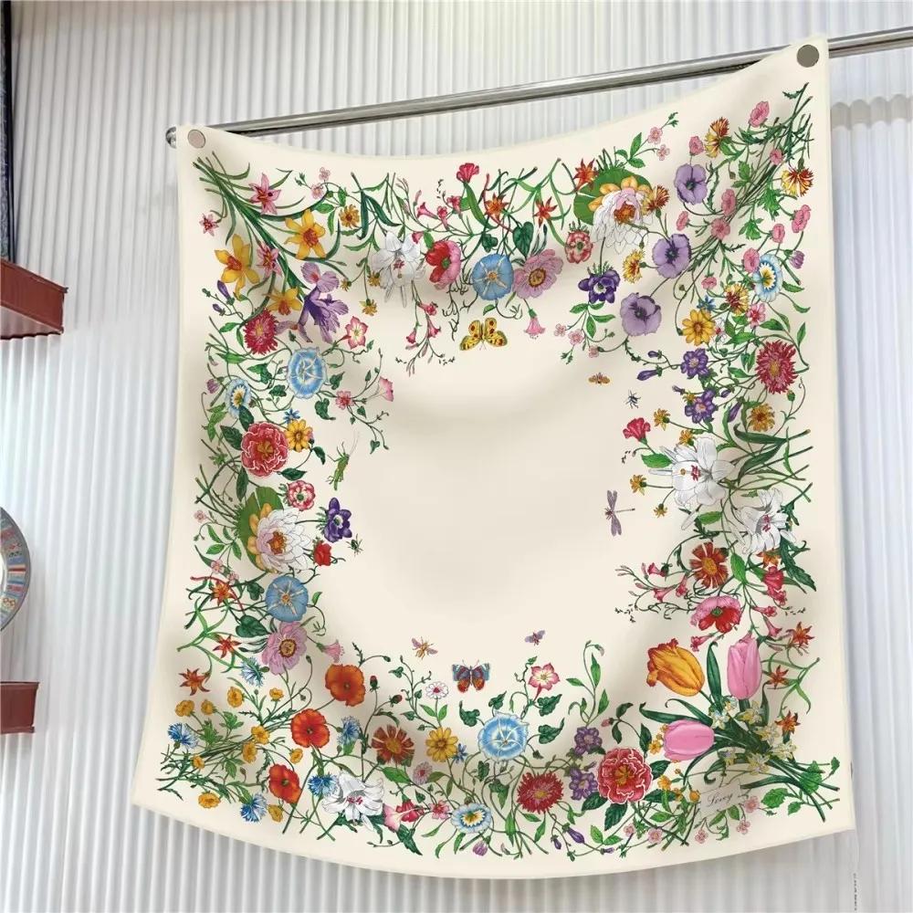 90CM Silk Scarf Women Floral Printed Square Scarves Head Echarpes Silk Foulards Femme Wraps Beach Shawls Bandana Lady Hijabs 90CM x 90CM
90CM Silk Scarf Women Floral Printed Square Scarves Head Echarpes Silk Foulards Femme Wraps Beach Shawls Bandana Lady Hijabs 90CM x 90CM
