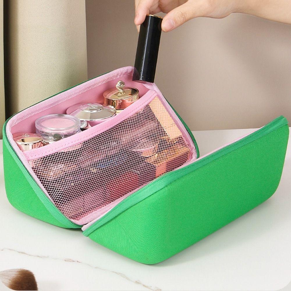Zipper Handheld Cosmetic Bag Solid Color Toiletry Storage Bag Cute Cosmetic Organizer Lipstick зелений
Zipper Handheld Cosmetic Bag Solid Color Toiletry Storage Bag Cute Cosmetic Organizer Lipstick зелений