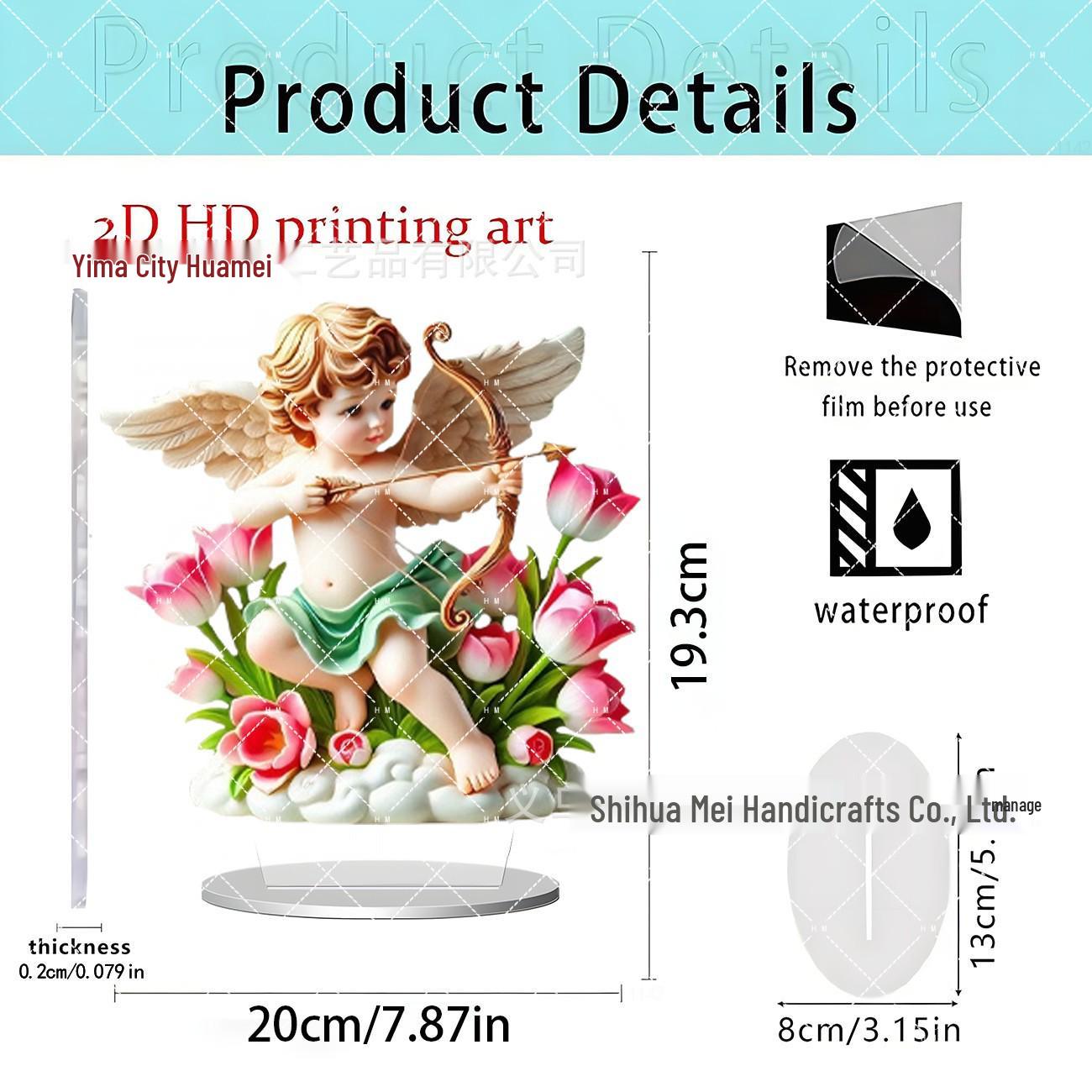 Angel Wings Acrylic Desktop Ornament for Home and Office Decor As shown in the picture
Angel Wings Acrylic Desktop Ornament for Home and Office Decor As shown in the picture