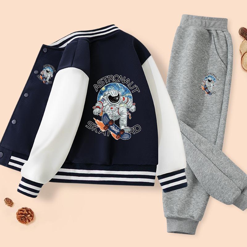Boys 2026 Spring/Autumn Fashion Set: Stylish Jacket & Long Pants Kids Baseball Uniform 160cm
Boys 2026 Spring/Autumn Fashion Set: Stylish Jacket & Long Pants Kids Baseball Uniform 160cm