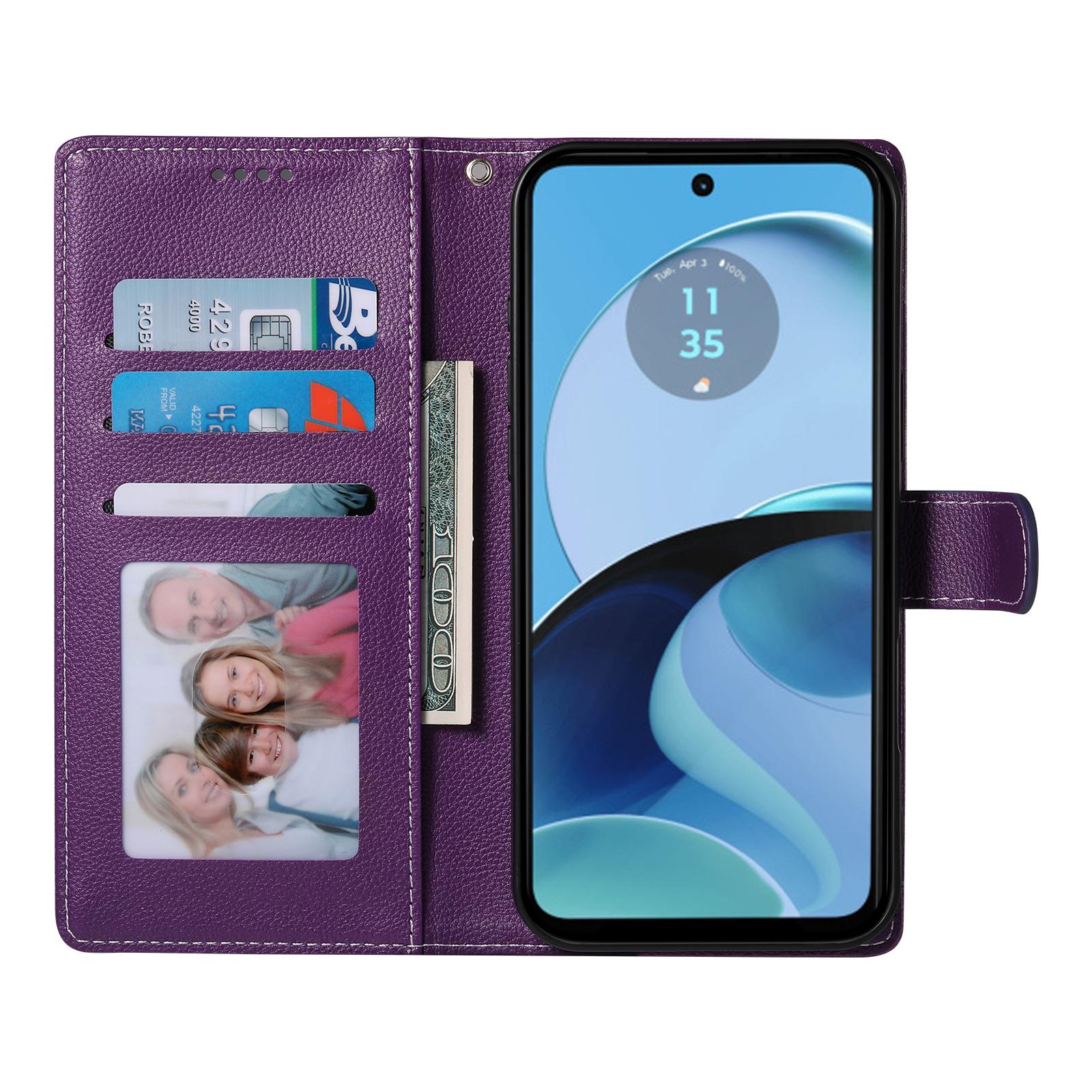 For Motorola Moto G14 4G/G54 5G Case Litchi Texture Leather Wallet Phone Cover Magnetic Snap Purple
For Motorola Moto G14 4G/G54 5G Case Litchi Texture Leather Wallet Phone Cover Magnetic Snap Purple