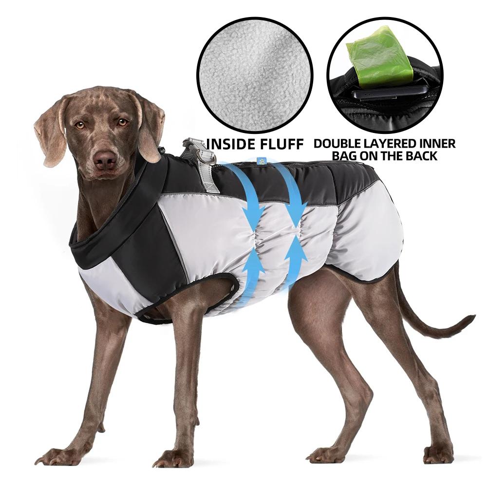 Pet Big Dog Jacket with Harness Winter Warm Dog Clothing Labrador Waterproof Big Dog Coat Chihuahua French Bulldog Costume XL помаранчевий
Pet Big Dog Jacket with Harness Winter Warm Dog Clothing Labrador Waterproof Big Dog Coat Chihuahua French Bulldog Costume XL помаранчевий