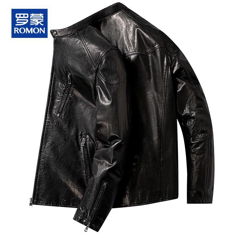 ROMON Men s Genuine Leather Stand-Collar Jacket 3XL
ROMON Men s Genuine Leather Stand-Collar Jacket 3XL