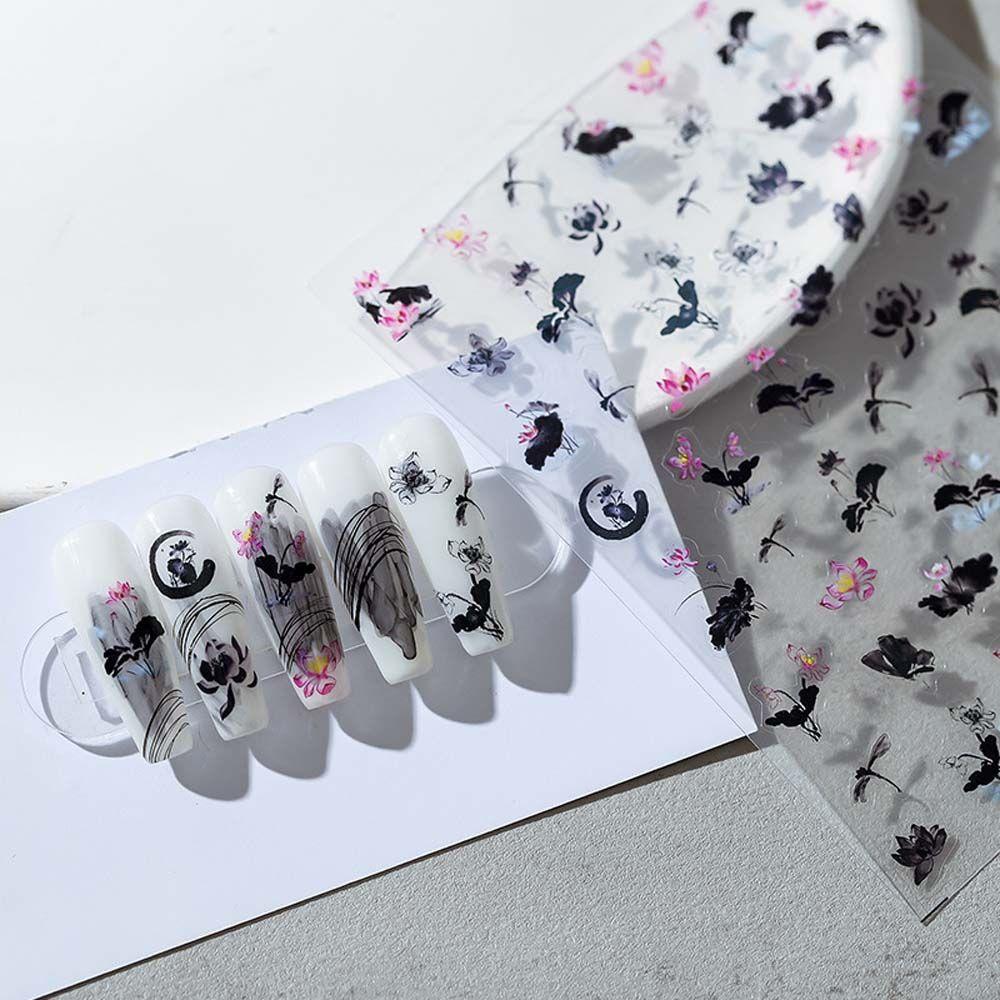 Calligraphy Ink Flowers Nail Decals Manicure Accessories Chinese Nail Stickers Nail Art Decorations
Calligraphy Ink Flowers Nail Decals Manicure Accessories Chinese Nail Stickers Nail Art Decorations