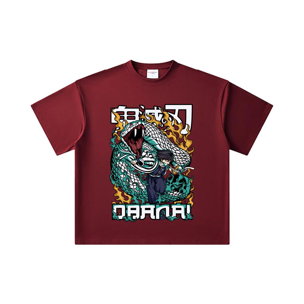 260 GSM Double Yarn 32 Count 100% Cotton Demon Slayer V103 Obanai Print Unisex Heavy Cotton T Shirt 2XL вина червоного кольору
260 GSM Double Yarn 32 Count 100% Cotton Demon Slayer V103 Obanai Print Unisex Heavy Cotton T Shirt 2XL вина червоного кольору