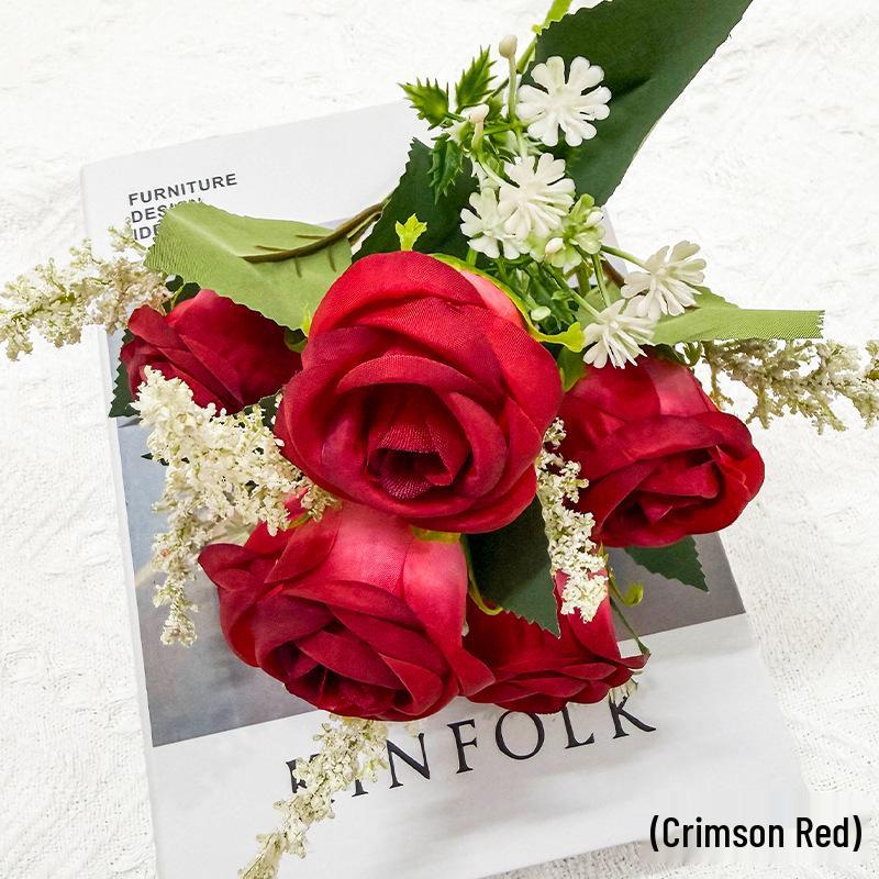 Soft Silk Rose Artificial Flower Orchid Bouquet for Winter Wedding or Home Decoration
Soft Silk Rose Artificial Flower Orchid Bouquet for Winter Wedding or Home Decoration