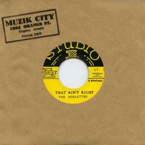 7inch Record SOULETTES - That Ain t Right / One More Chance DSRCS7014 Studio One/Dub 1965 Japan Reggae, Ska & Dub
7inch Record SOULETTES - That Ain t Right / One More Chance DSRCS7014 Studio One/Dub 1965 Japan Reggae, Ska & Dub