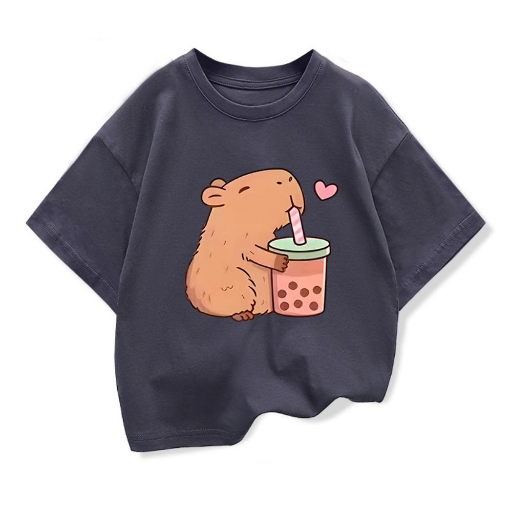 Capybara Kids Clothing Tees Summer Printed Cartoon Fashion Short Sleeve Girls T-shirt Popular Design Children s T Shirts O-neck 100
Capybara Kids Clothing Tees Summer Printed Cartoon Fashion Short Sleeve Girls T-shirt Popular Design Children s T Shirts O-neck 100