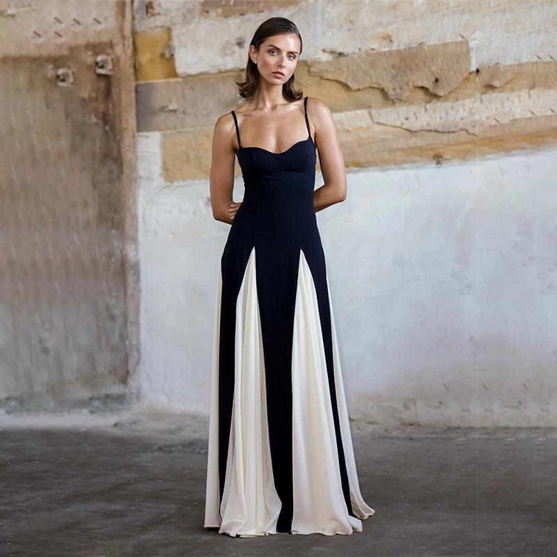 2024 Autumn European & American Stylish Women s Color Block Slim Suspender Dress Medium
2024 Autumn European & American Stylish Women s Color Block Slim Suspender Dress Medium