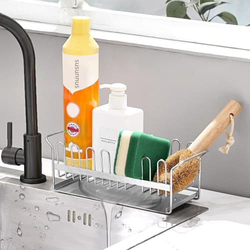 susunnus Over-the-Sink Dish Drainer, Automatic Draining, Stainless Steel, for Sponges and Cups, Space-Saving, 24.3*9*9cm (M-Shaped Multifunctional Dis
susunnus Over-the-Sink Dish Drainer, Automatic Draining, Stainless Steel, for Sponges and Cups, Space-Saving, 24.3*9*9cm (M-Shaped Multifunctional Dis
