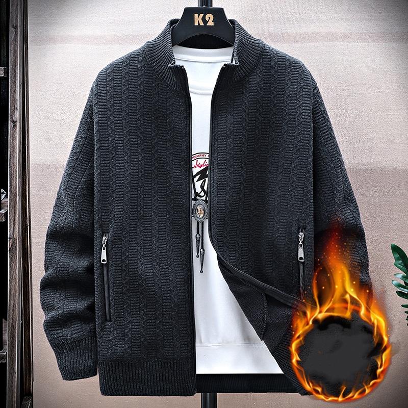 Autumn Winter Fleece Men s Casual Cardigan Stand Collar Sweatercoat Men Warm Knitting Cardigans Thick Knitted Sweater Jackets XXXXL
Autumn Winter Fleece Men s Casual Cardigan Stand Collar Sweatercoat Men Warm Knitting Cardigans Thick Knitted Sweater Jackets XXXXL