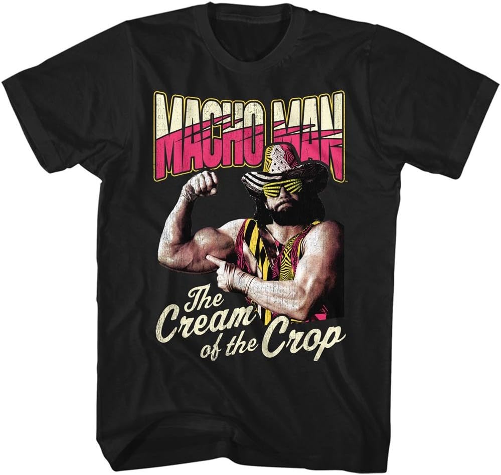 American Classics Macho Power Wrestling Cream of The Crop Black Adult TShirt Polyester Vintage Goth Sport Graphic Unisex T Shirts S
American Classics Macho Power Wrestling Cream of The Crop Black Adult TShirt Polyester Vintage Goth Sport Graphic Unisex T Shirts S