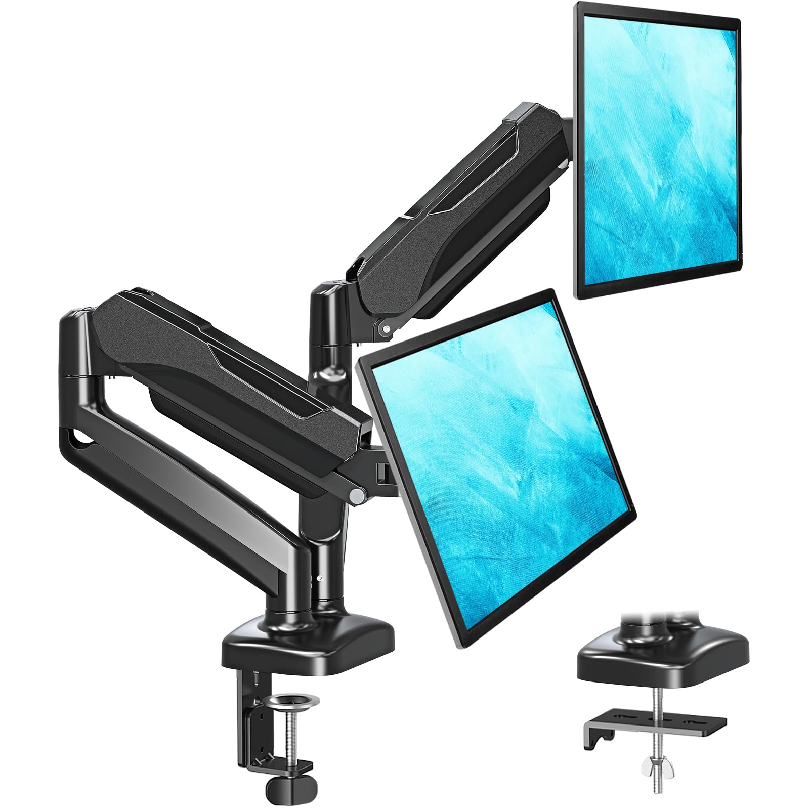 MOUNTUP Monitor Arm Dual LCD Display Arm 2 Screens Compatible with inches Gas Pressure Type Load Capacity Clamp Grommet Type VESA Compatible 75x75mm чорний
MOUNTUP Monitor Arm Dual LCD Display Arm 2 Screens Compatible with inches Gas Pressure Type Load Capacity Clamp Grommet Type VESA Compatible 75x75mm чорний