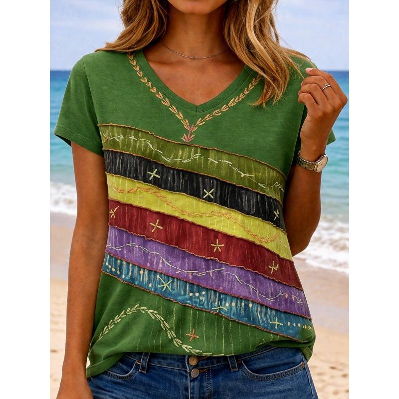 Short Sleeve V Neck Regular Tops Casual Daily Black Purple Brown Green XL
Short Sleeve V Neck Regular Tops Casual Daily Black Purple Brown Green XL