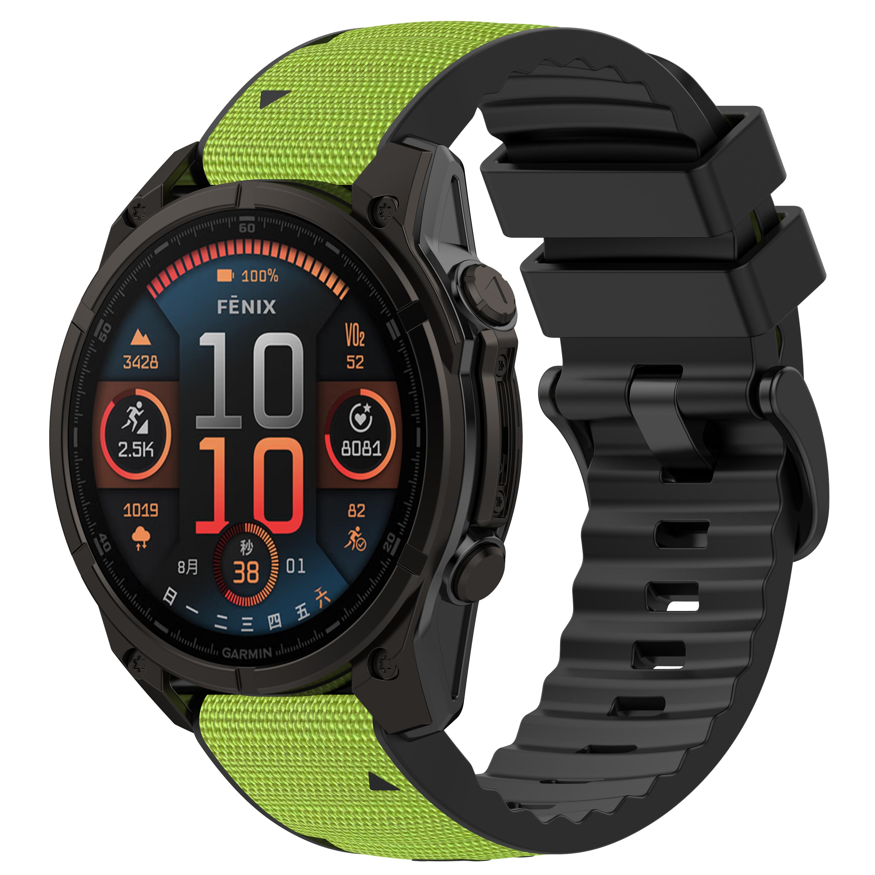 Быстросъемный нейлоновый силиконовый ремешок для часов 26 мм 22 мм для Garmin Fenix 8 Pro 47 мм 51 мм E 7 7X 6 6X 5 5X Plus/Tactix/Epix/Instinct 3 22MM лаймовый
Быстросъемный нейлоновый силиконовый ремешок для часов 26 мм 22 мм для Garmin Fenix 8 Pro 47 мм 51 мм E 7 7X 6 6X 5 5X Plus/Tactix/Epix/Instinct 3 22MM лаймовый
