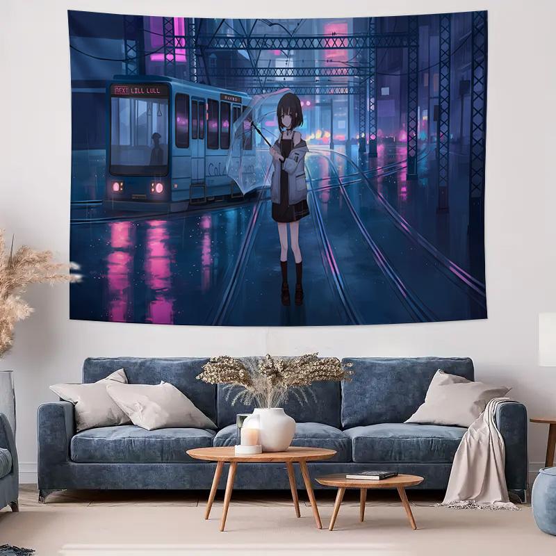 Dreamy City Tram Scene Wall Art Peaceful Ethereal Decorative Tapestry 74x94cm(29x37in)
Dreamy City Tram Scene Wall Art Peaceful Ethereal Decorative Tapestry 74x94cm(29x37in)