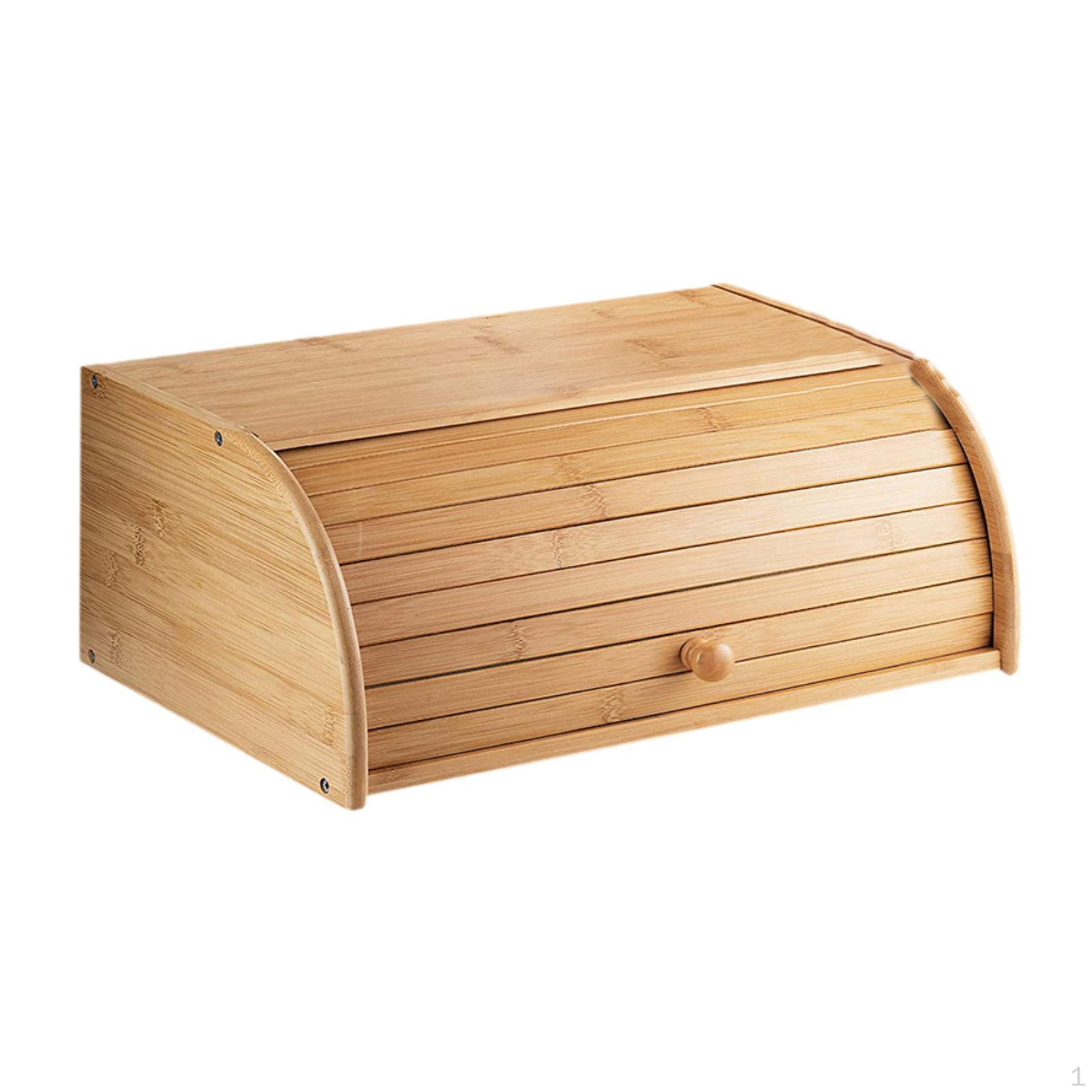 Хлебница с крышкой-контейнером, экономящая место, держатель для деревянных контейнеров для кладовой кофейни 40.5cmx27cmx17.3cm
Хлебница с крышкой-контейнером, экономящая место, держатель для деревянных контейнеров для кладовой кофейни 40.5cmx27cmx17.3cm