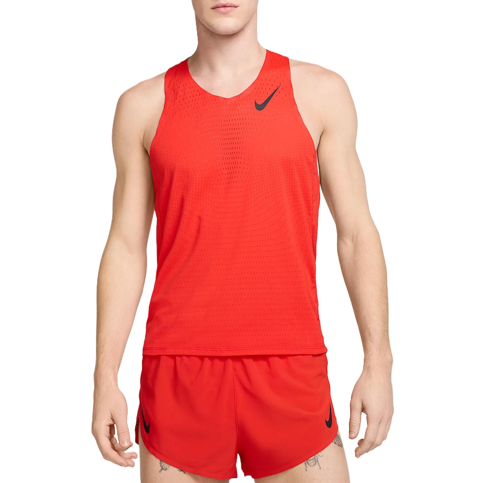 Nike Aeroswift Dri-Fit Adv Solid Moisture-Wicking Slim Fit Tank Top Men Tops Light-Crimson Black FN4231-696 XS
Nike Aeroswift Dri-Fit Adv Solid Moisture-Wicking Slim Fit Tank Top Men Tops Light-Crimson Black FN4231-696 XS