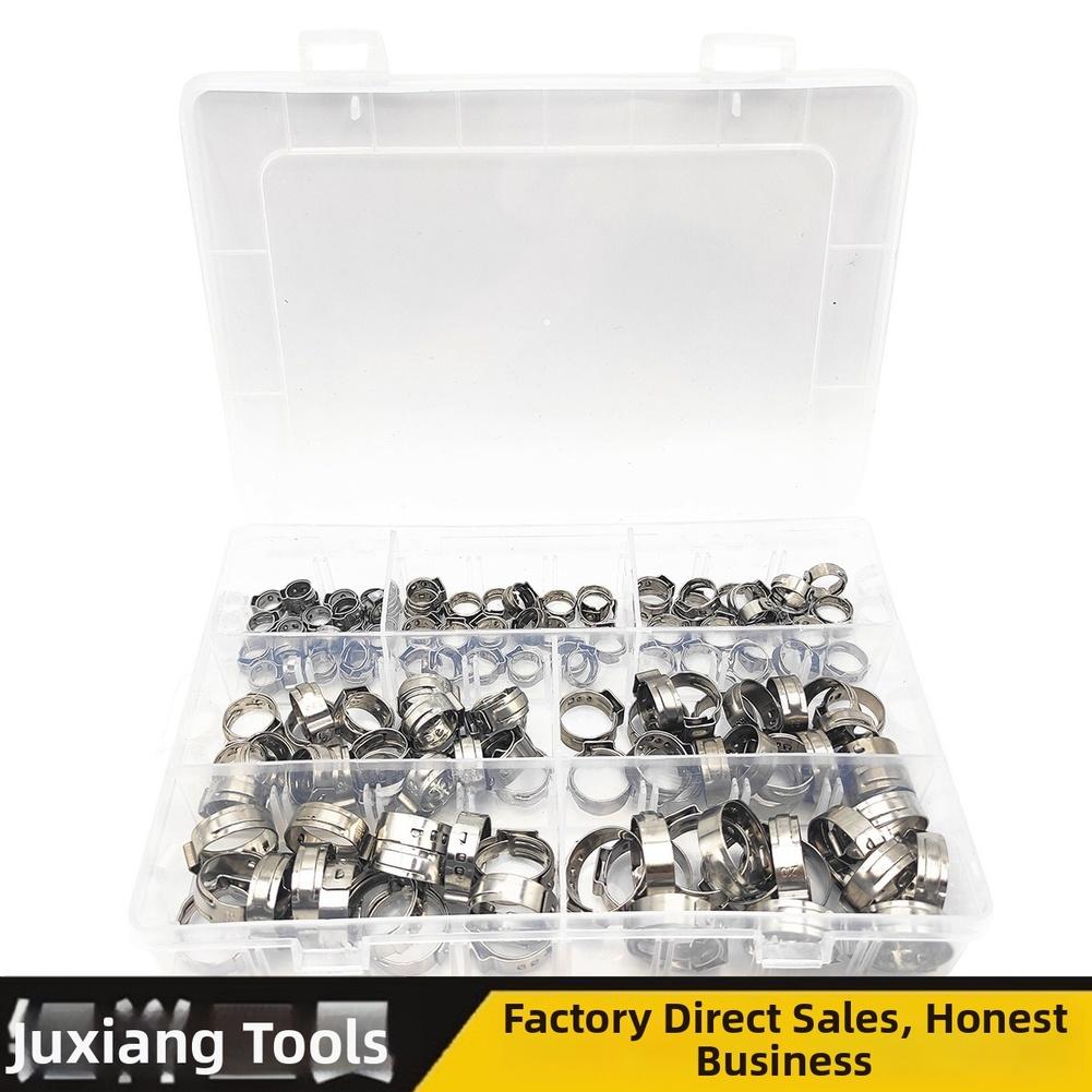 130pcs Stainless Steel Single Ear Hose Clamp Set For Automotive, Plumbing And Industrial Pipes Fastening Applications China Mainland
130pcs Stainless Steel Single Ear Hose Clamp Set For Automotive, Plumbing And Industrial Pipes Fastening Applications China Mainland