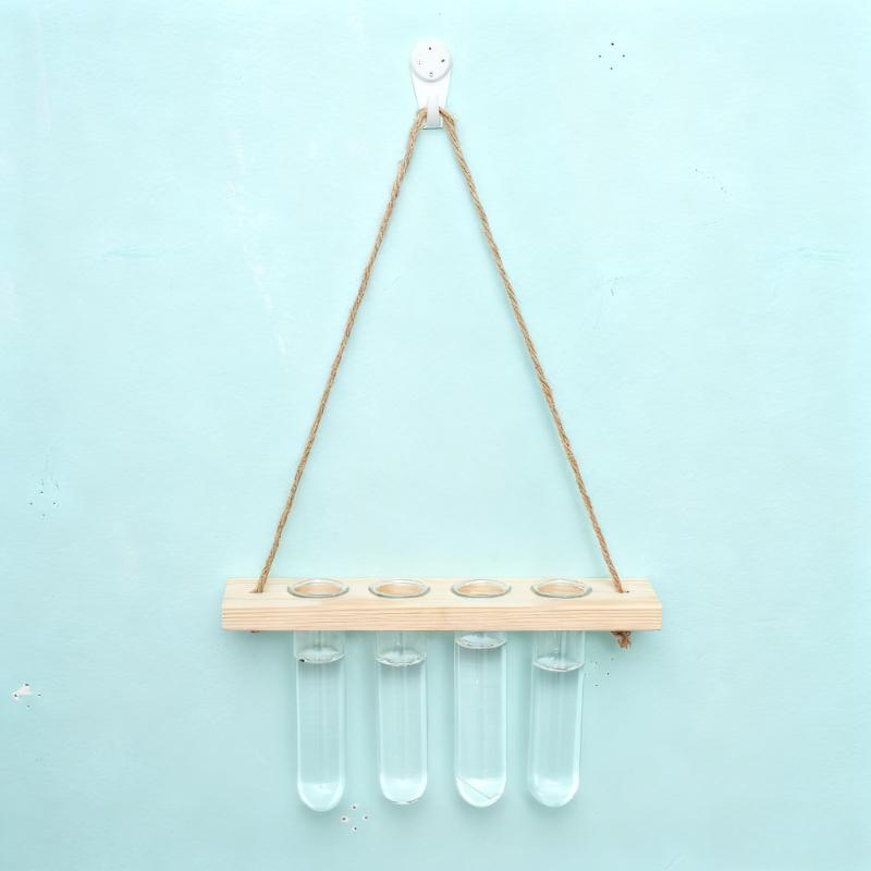 Hydroponic Plant Test Tube Glass Wall Vase Hanging Wooden Hanging Hemp Rope Flower Stand Wall Decoration for Home Decor Gifts
Hydroponic Plant Test Tube Glass Wall Vase Hanging Wooden Hanging Hemp Rope Flower Stand Wall Decoration for Home Decor Gifts