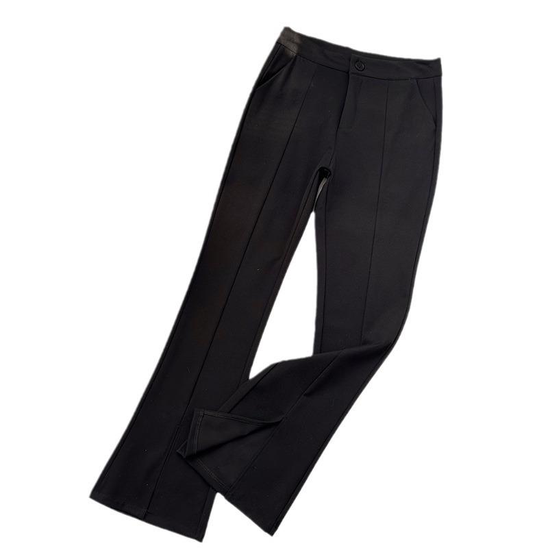 Radish Uncle Black Split Bell Bottoms Female Summer Thin High Waist Slim Straight Pants Micro Casual Pants. S чёрный
Radish Uncle Black Split Bell Bottoms Female Summer Thin High Waist Slim Straight Pants Micro Casual Pants. S чёрный